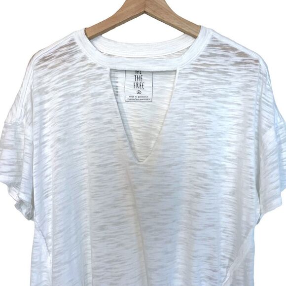 We the Free Jordan Burnout Tee In White - Picture 4 of 11